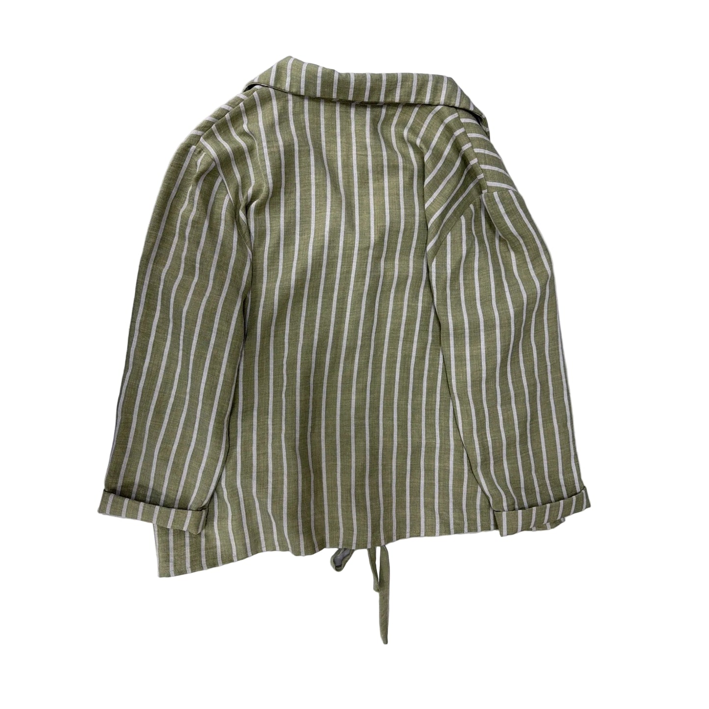 Top Long Sleeve By Nycc In Striped Pattern, Size: L