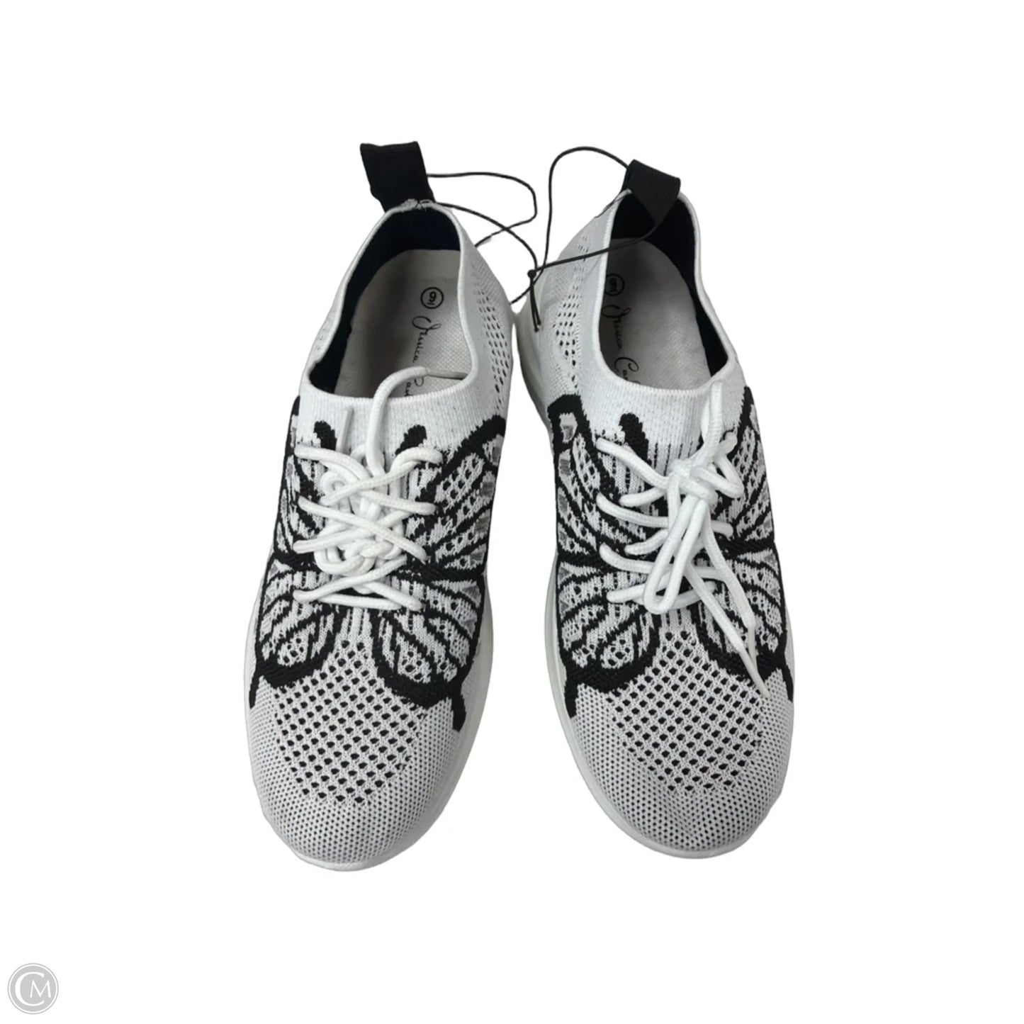 Shoes Sneakers By Clothes Mentor In Black & White, Size: 9