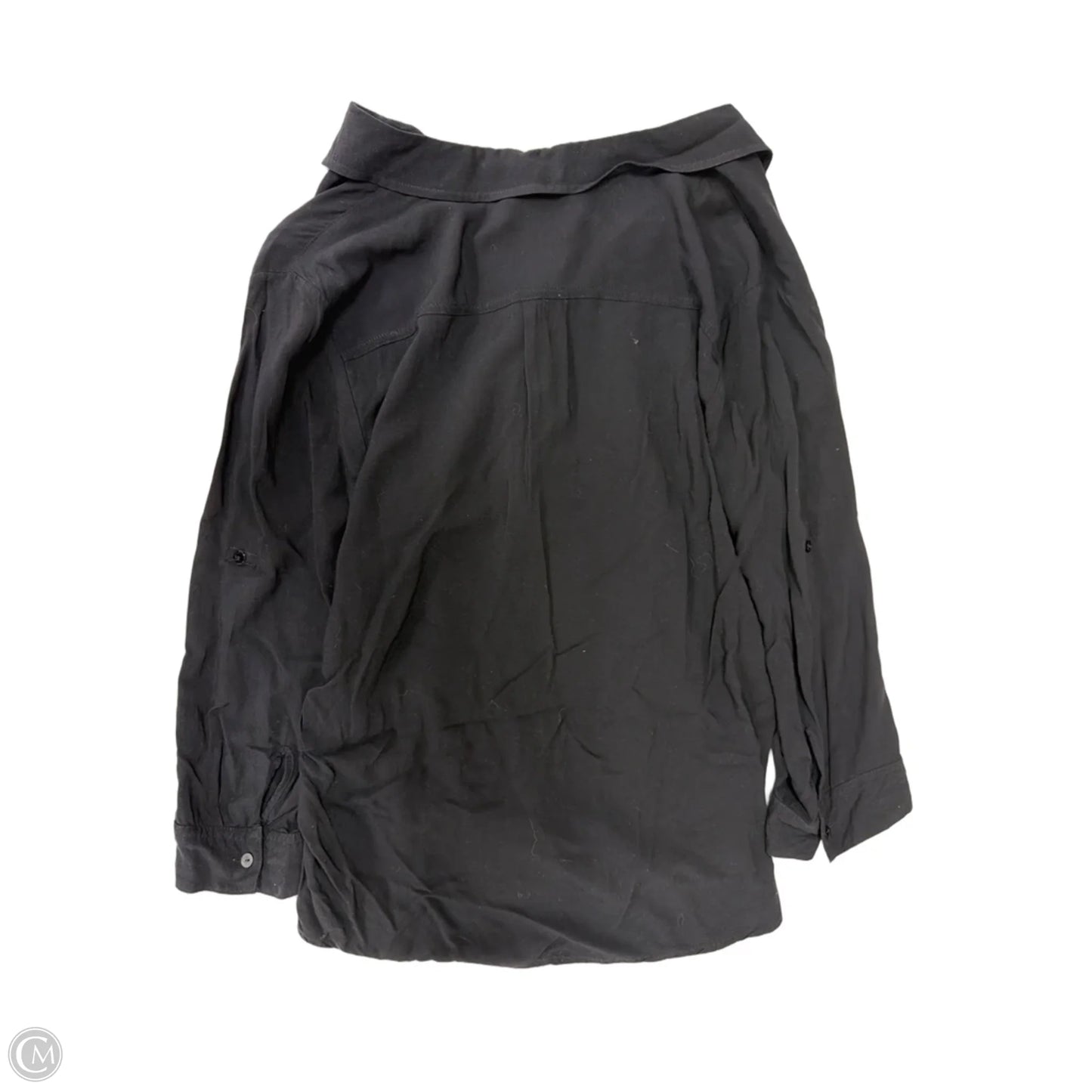 Top Long Sleeve By Ana In Black, Size: L