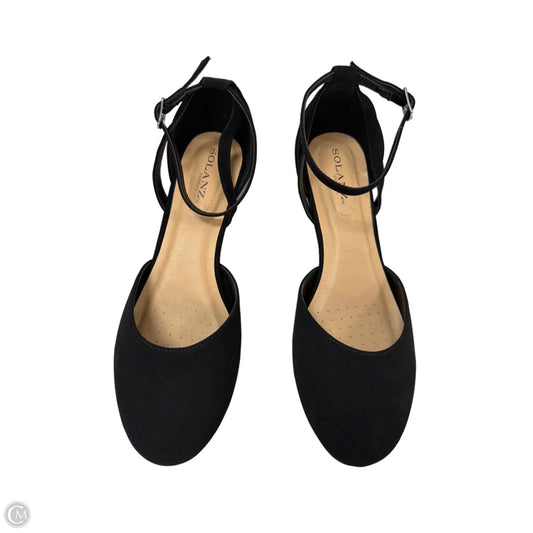 Shoes Flats By Solanz In Black, Size: 9.5