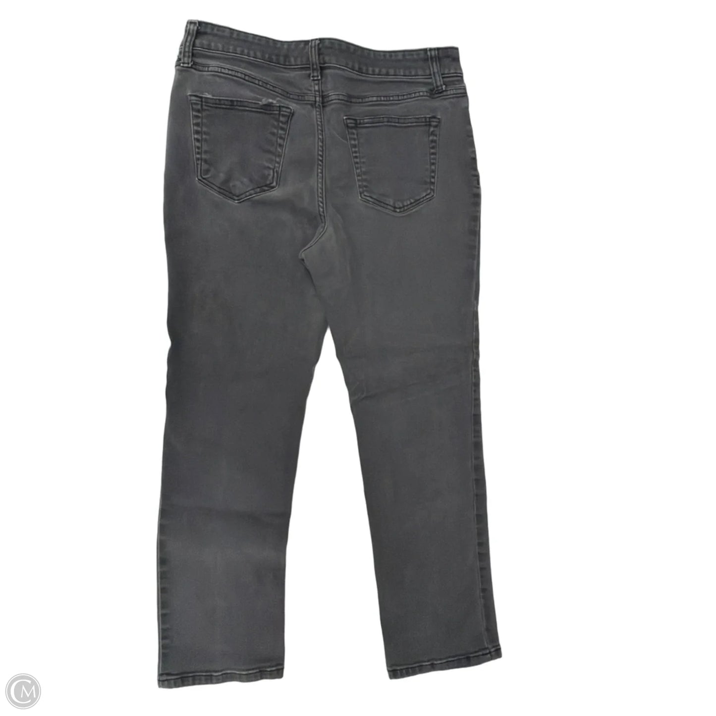 Jeans Straight By St Johns Bay In Grey Denim, Size: 10