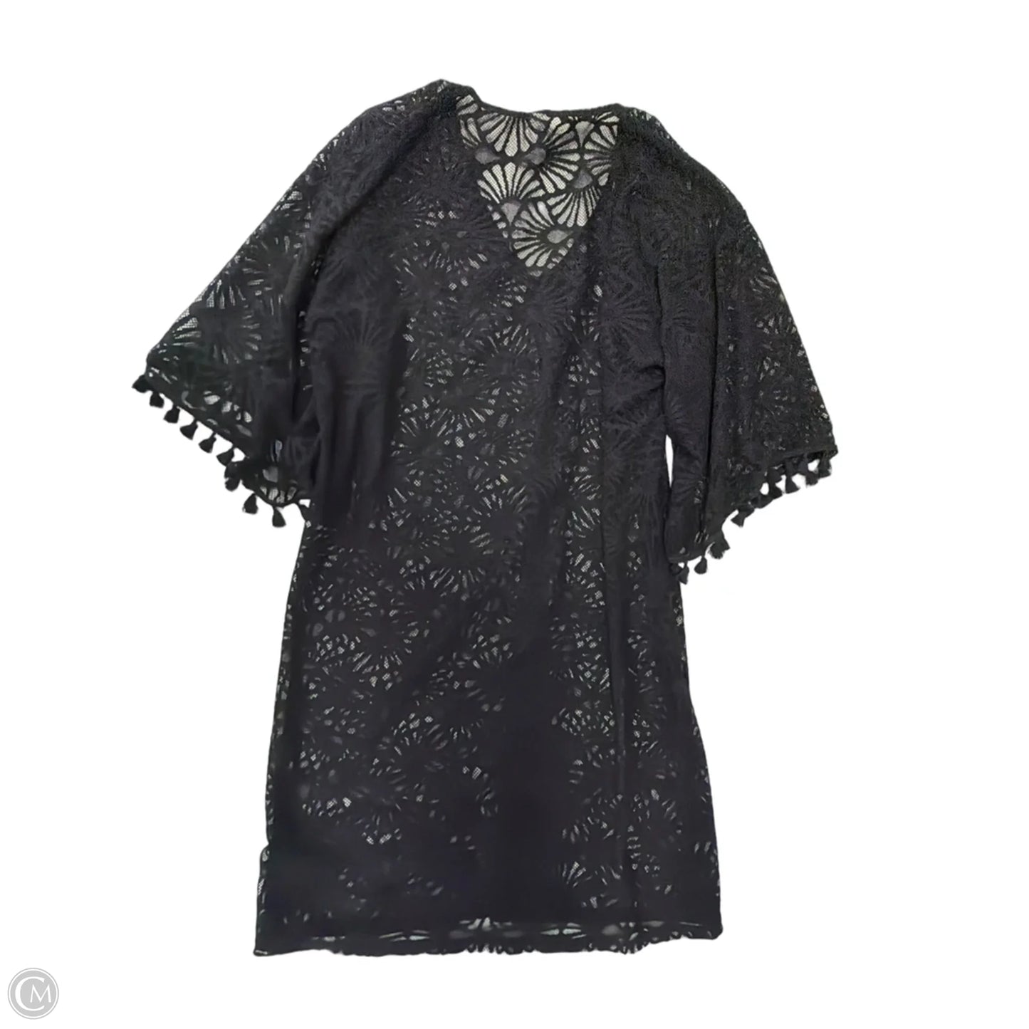 Swimwear Cover-up By Clothes Mentor In Black, Size: S