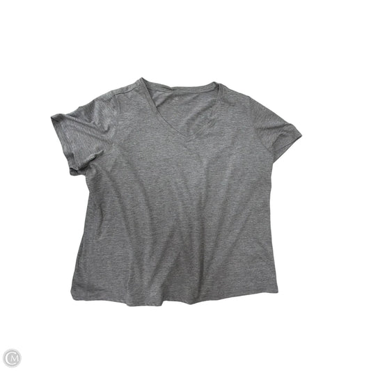 Athletic Top Short Sleeve By Ideology In Grey, Size: 3x
