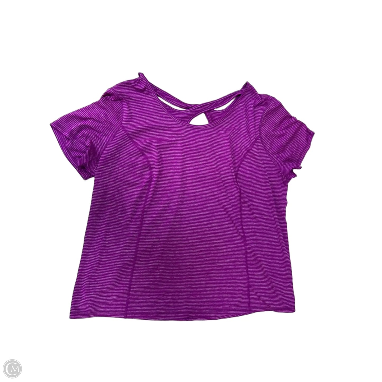 Athletic Top Short Sleeve By Danskin Now In Purple, Size: 2x