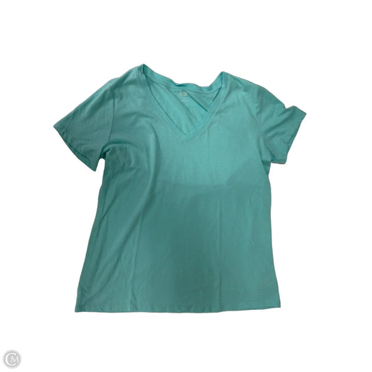 Top Short Sleeve Basic By Ana In Blue, Size: L