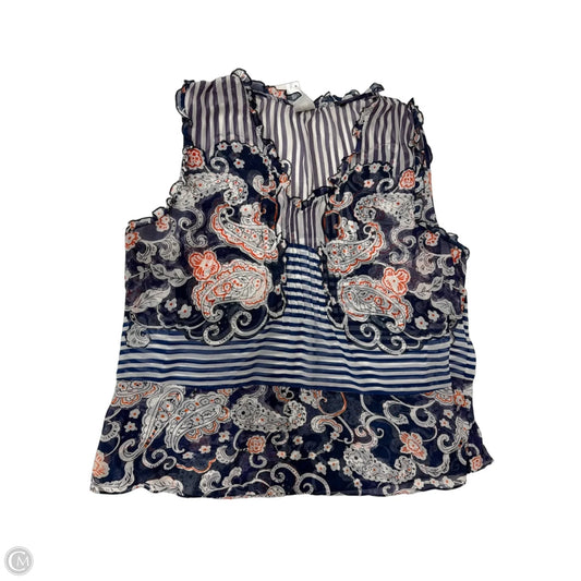 Top Sleeveless By Cabi In Multi-colored, Size: Xl