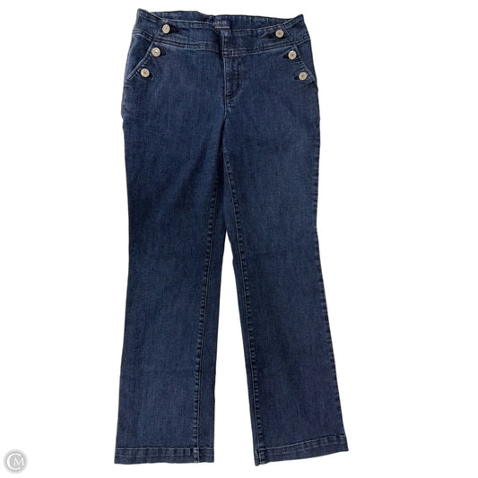 Jeans Boot Cut By Talbots In Blue Denim, Size: 4p