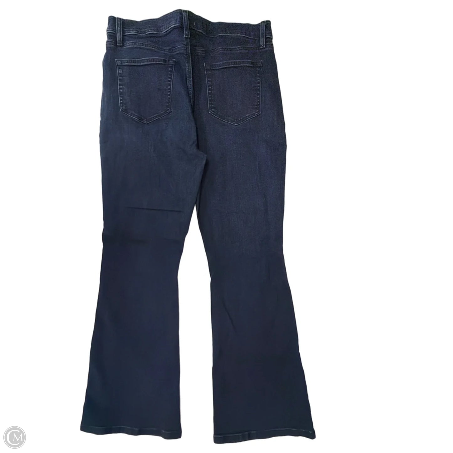 Jeans Flared By Loft In Blue Denim, Size: 14