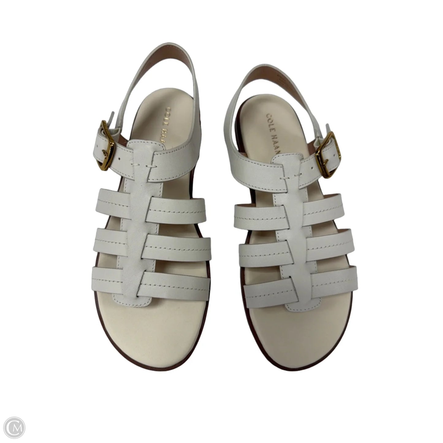 Sandals Flats By Cole-haan In Beige, Size: 8
