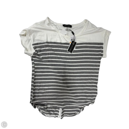 Top Short Sleeve By Cable And Gauge In Striped Pattern, Size: S