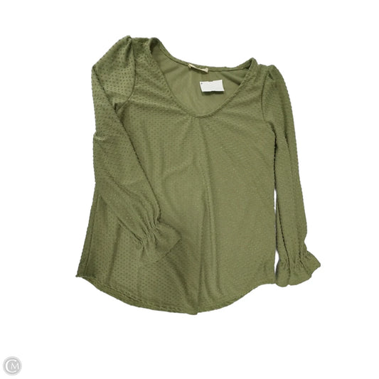 Top Long Sleeve By Clothes Mentor In Green, Size: S