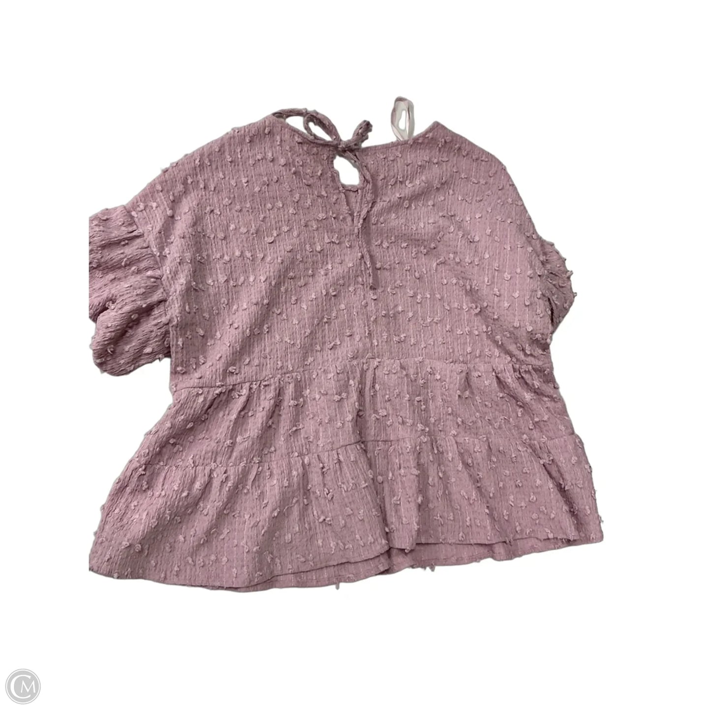 Top Short Sleeve By New In In Pink, Size: 1x