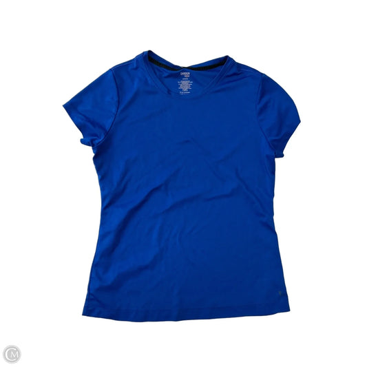 Athletic Top Short Sleeve By Danskin Now In Blue, Size: L