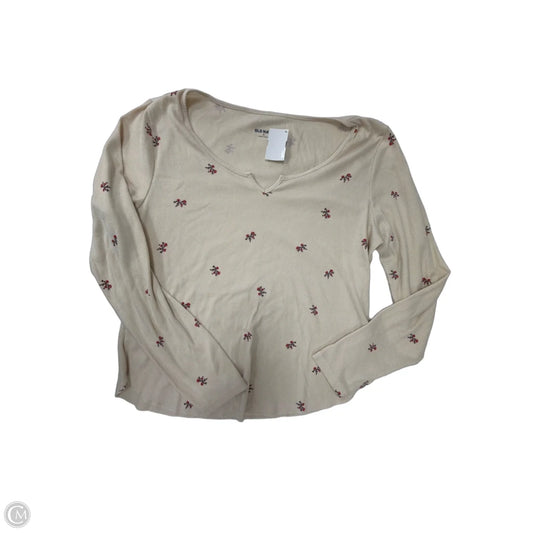 Top Long Sleeve By Old Navy In Tan, Size: Xl