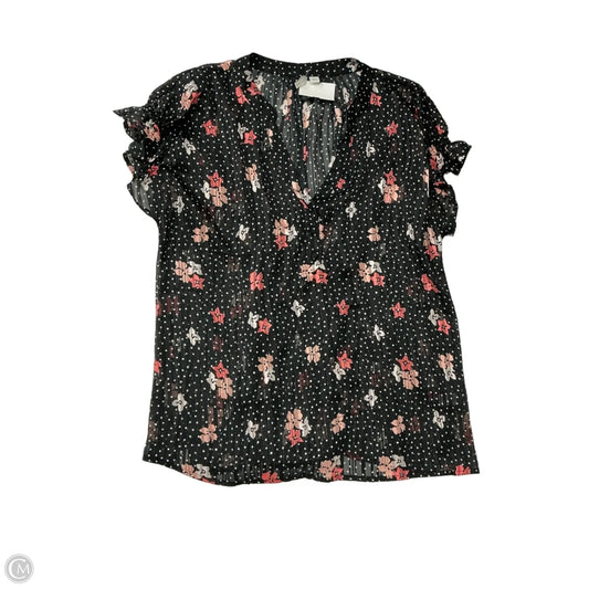 Top Short Sleeve By Cato In Multi-colored, Size: Xl