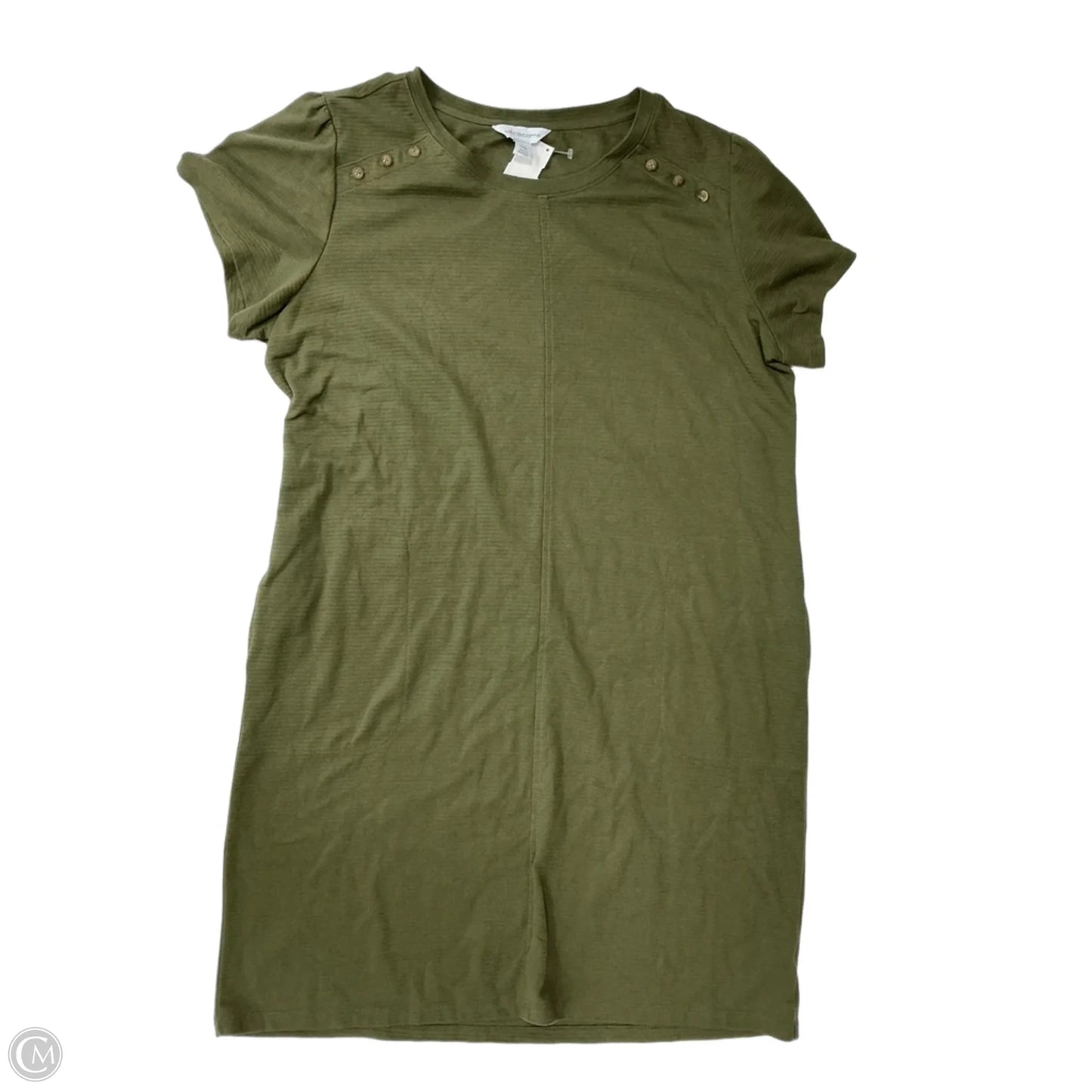 Dress Casual Midi By Liz Claiborne In Green, Size: 1x