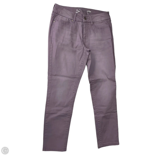 Jeans Skinny By Seven 7 In Purple Denim, Size: 12
