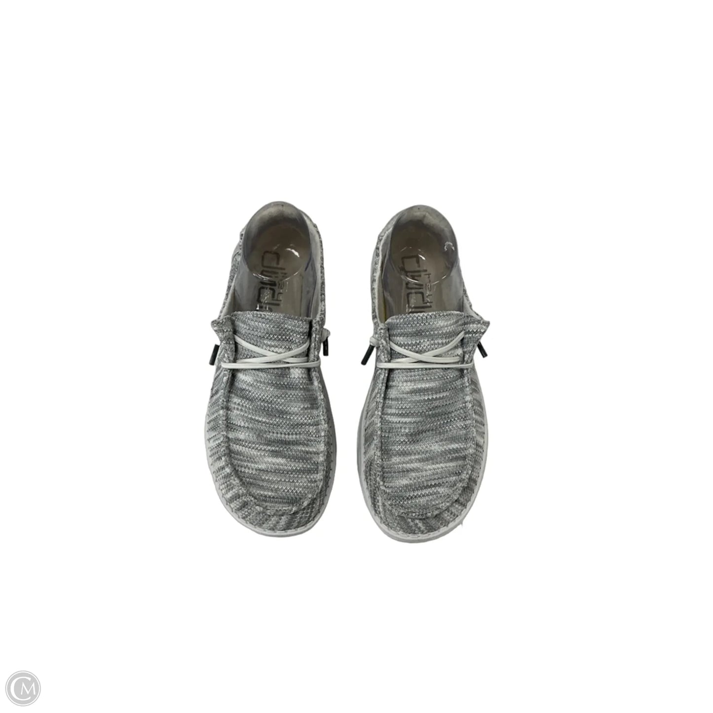 Shoes Flats By Hey Dude In Grey, Size: 8