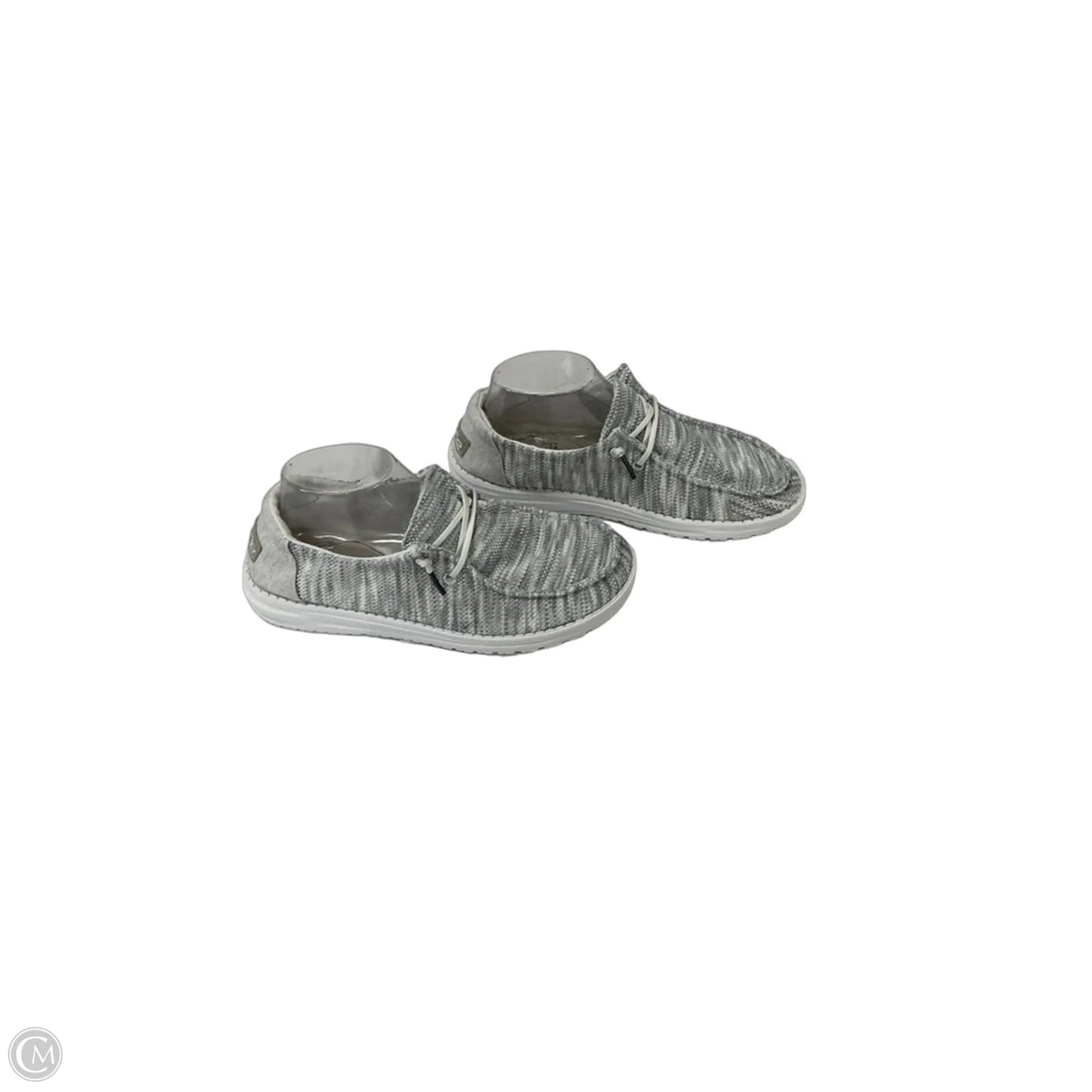 Shoes Flats By Hey Dude In Grey, Size: 8