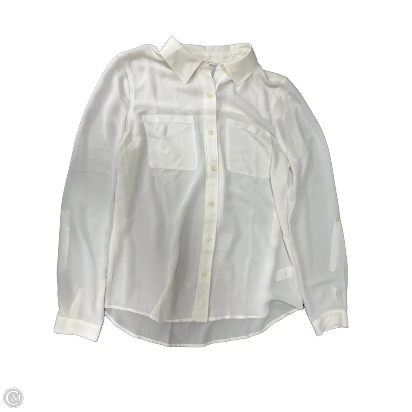 Top Long Sleeve By Maurices In White, Size: S