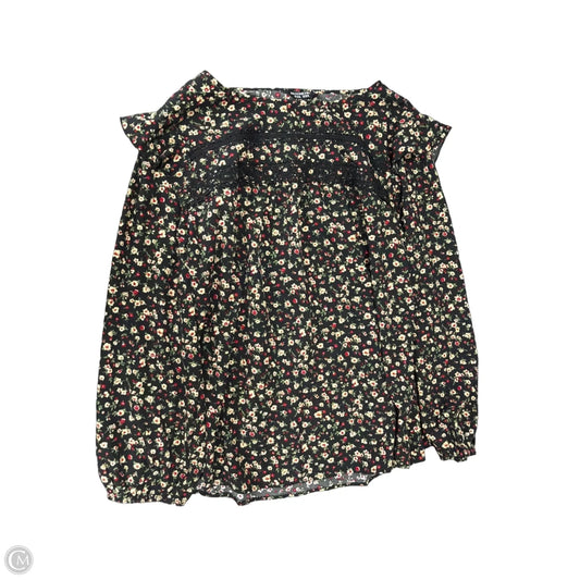 Top Long Sleeve By Bloomchic In Floral Print, Size: 1x