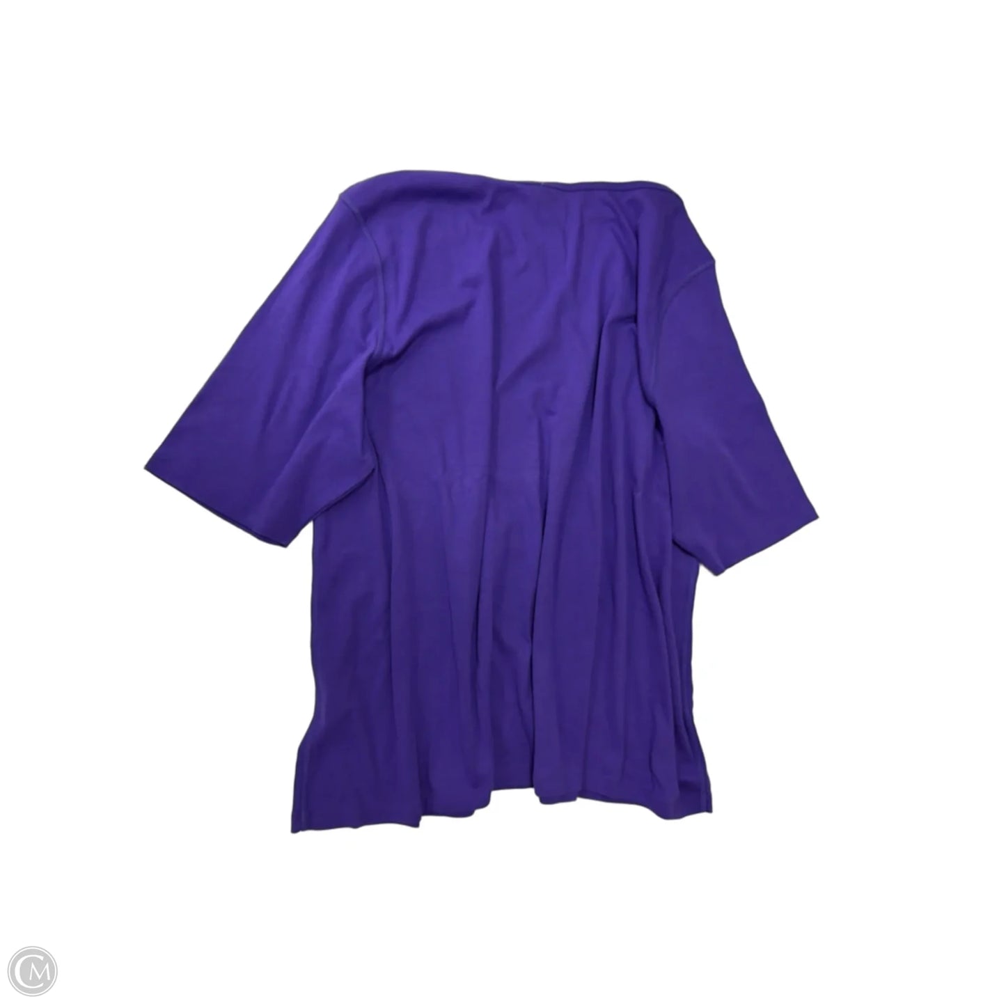 Top Short Sleeve Basic By St Johns Bay In Purple, Size: 2x