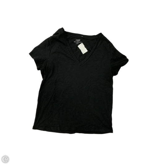 Top Short Sleeve Basic By J. Crew In Black, Size: L