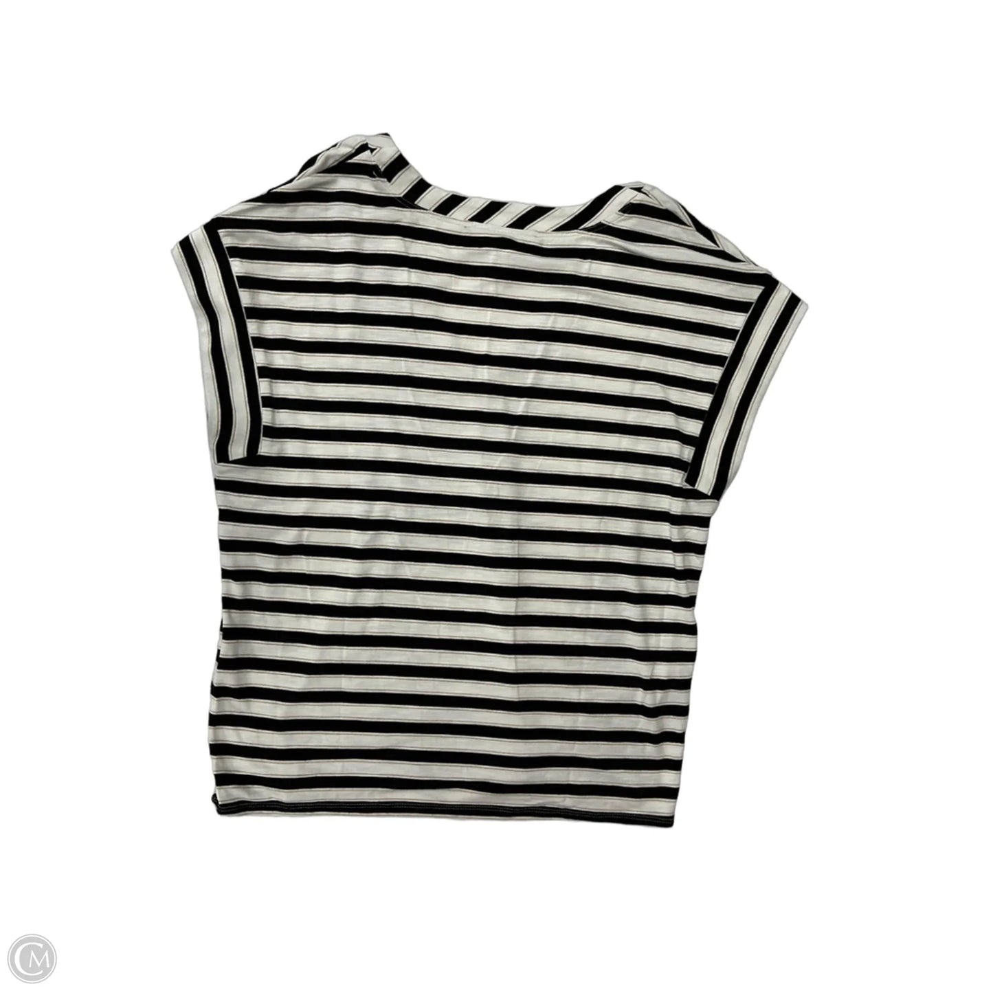 Top Short Sleeve By White House Black Market In Striped Pattern, Size: M