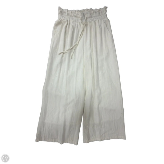 Pants Linen By Clothes Mentor In White, Size: 4