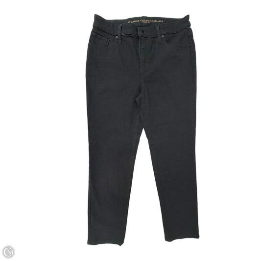 Jeans Straight By Chicos In Black Denim, Size: 8