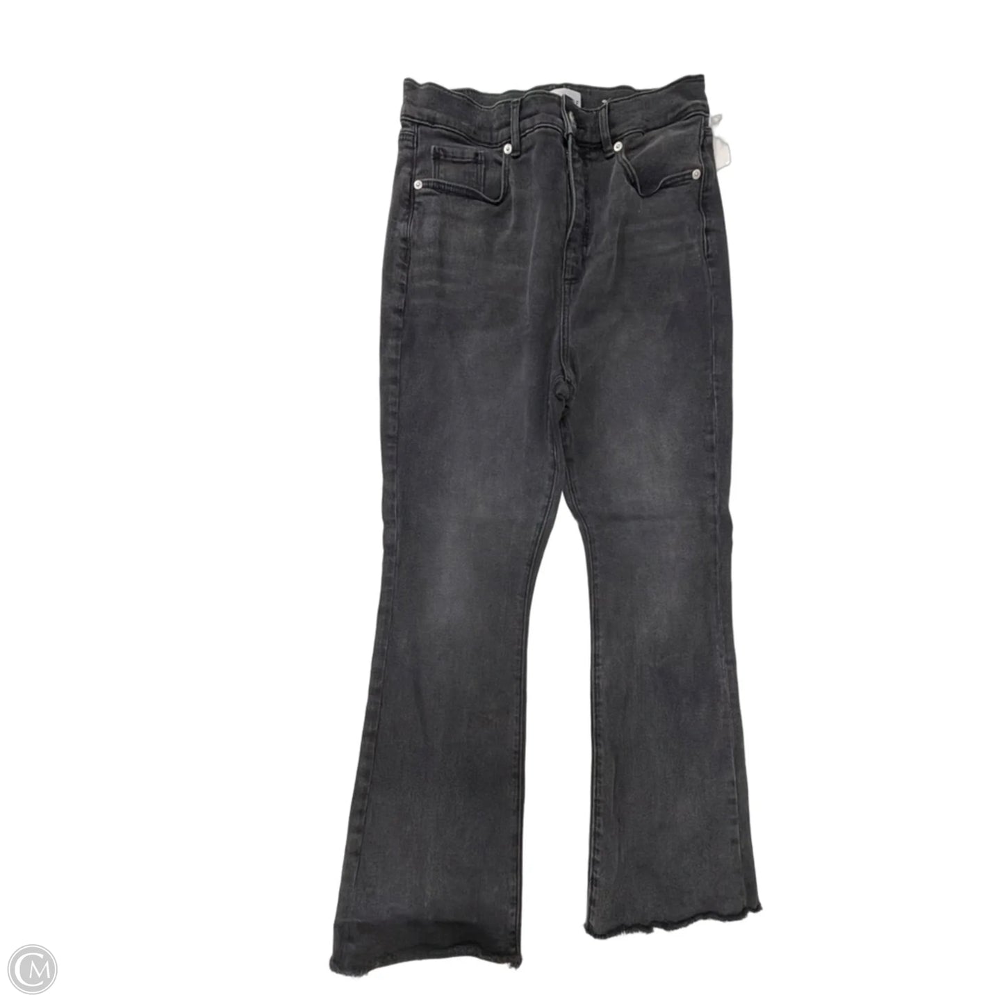 Jeans Flared By Loft In Black Denim, Size: 10