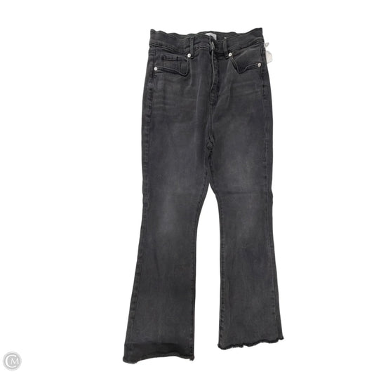 Jeans Flared By Loft In Black Denim, Size: 10