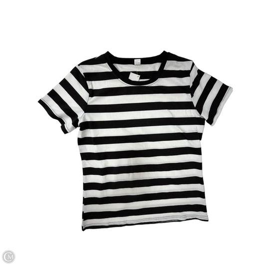 Top Short Sleeve Basic By Clothes Mentor In Striped Pattern, Size: S