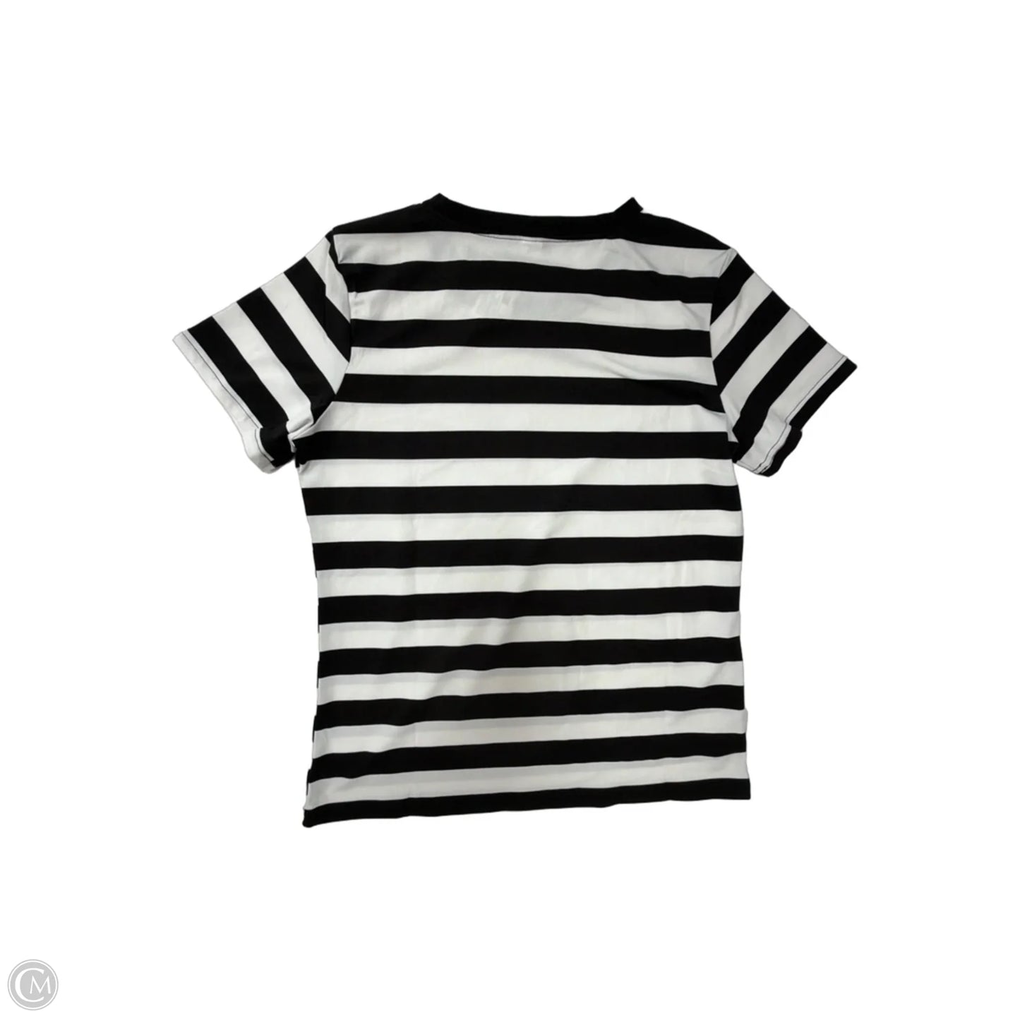 Top Short Sleeve Basic By Clothes Mentor In Striped Pattern, Size: S