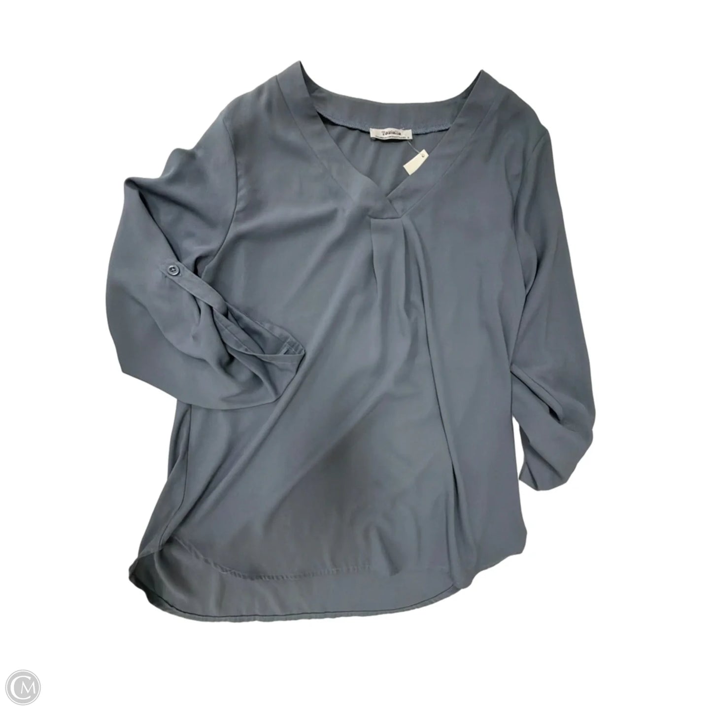 Top Long Sleeve By Clothes Mentor In Grey, Size: M