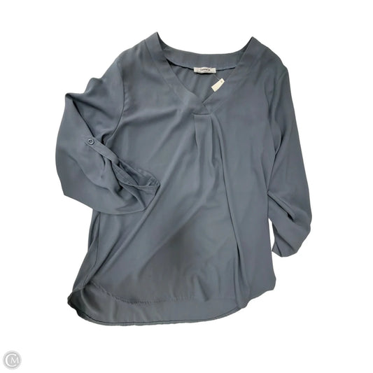 Top Long Sleeve By Clothes Mentor In Grey, Size: M