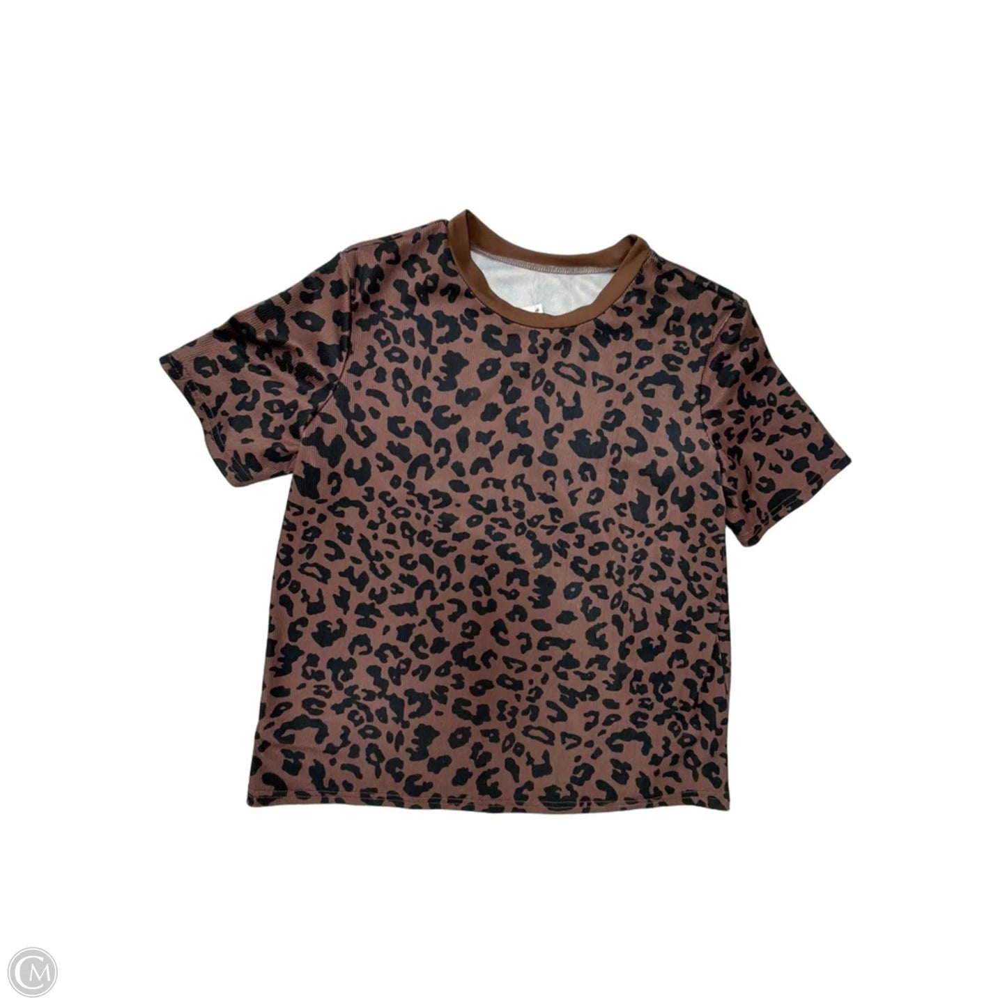 Top Short Sleeve By Clothes Mentor In Animal Print, Size: S