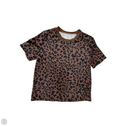Top Short Sleeve By Clothes Mentor In Animal Print, Size: S