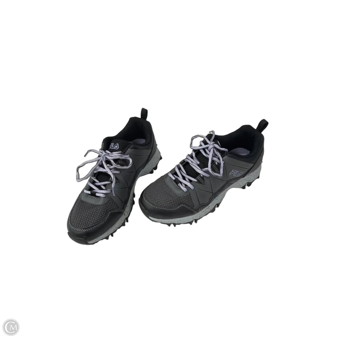 Shoes Athletic By Fila In Black & Grey, Size: 7