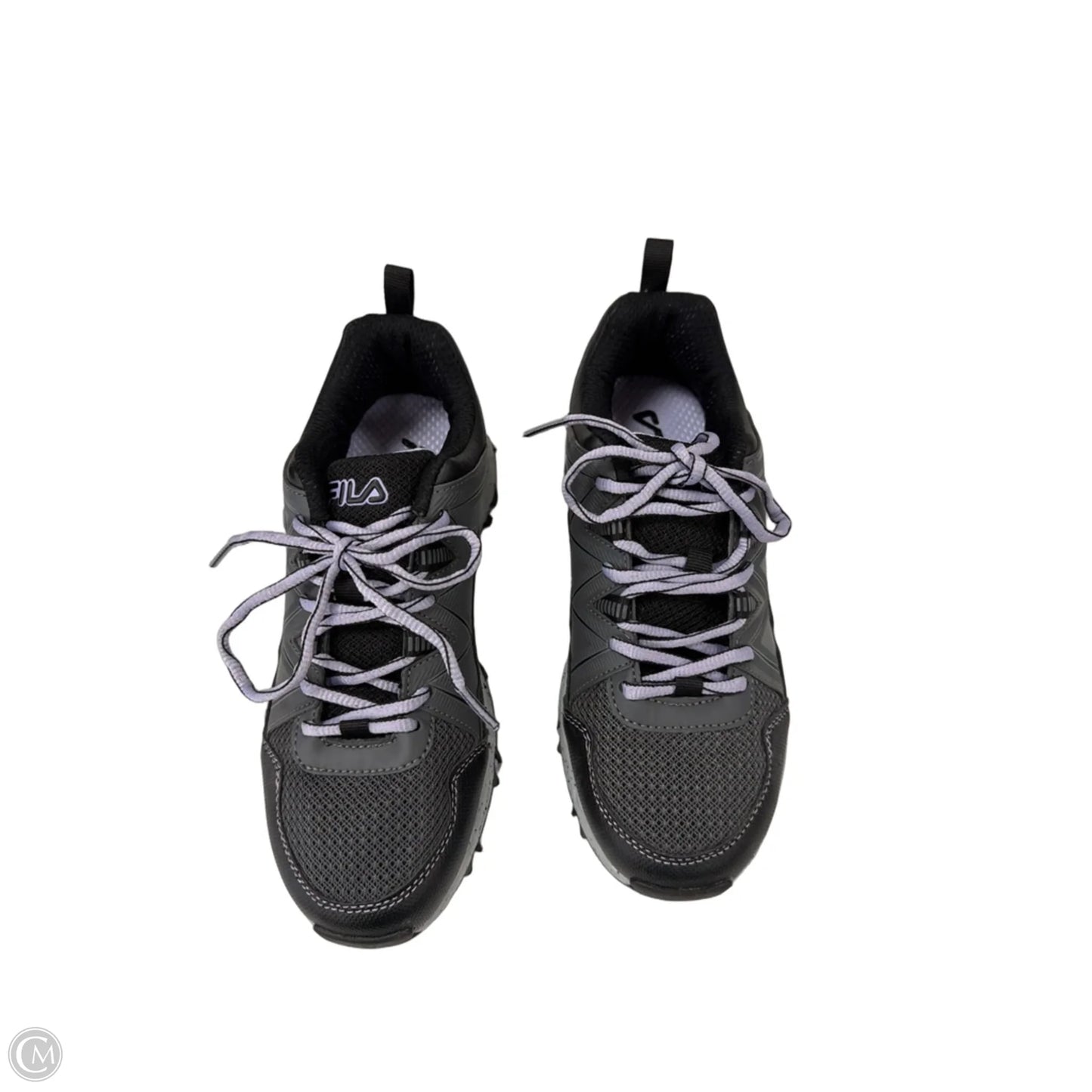 Shoes Athletic By Fila In Black & Grey, Size: 7