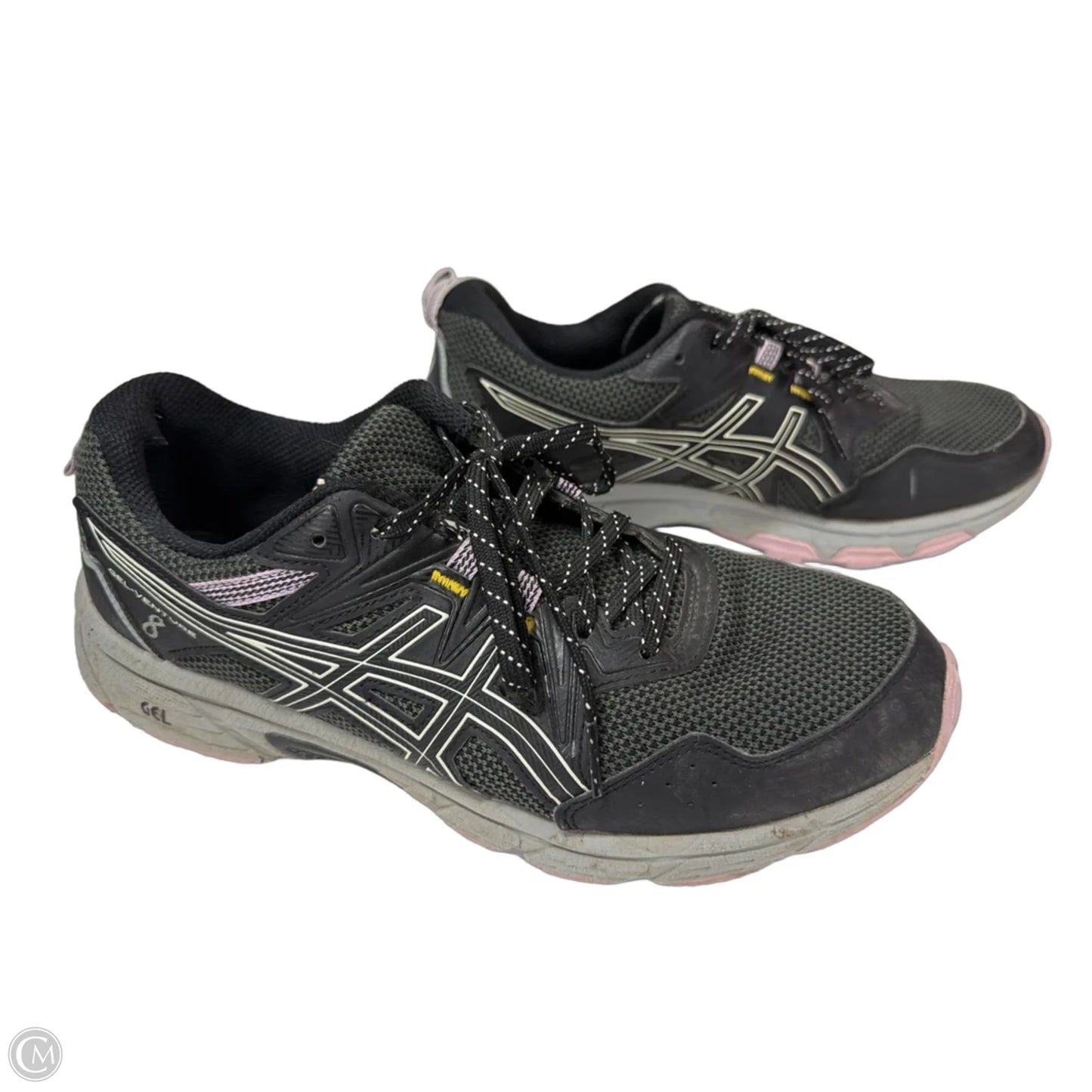 Shoes Athletic By Asics In Black & Grey, Size: 10
