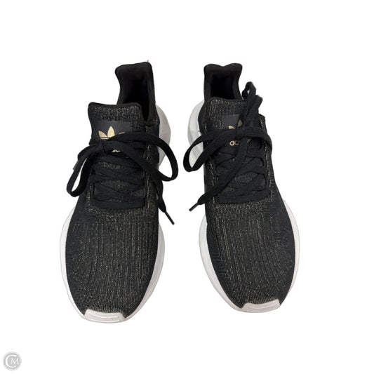 Shoes Athletic By Adidas In Black & Gold, Size: 7