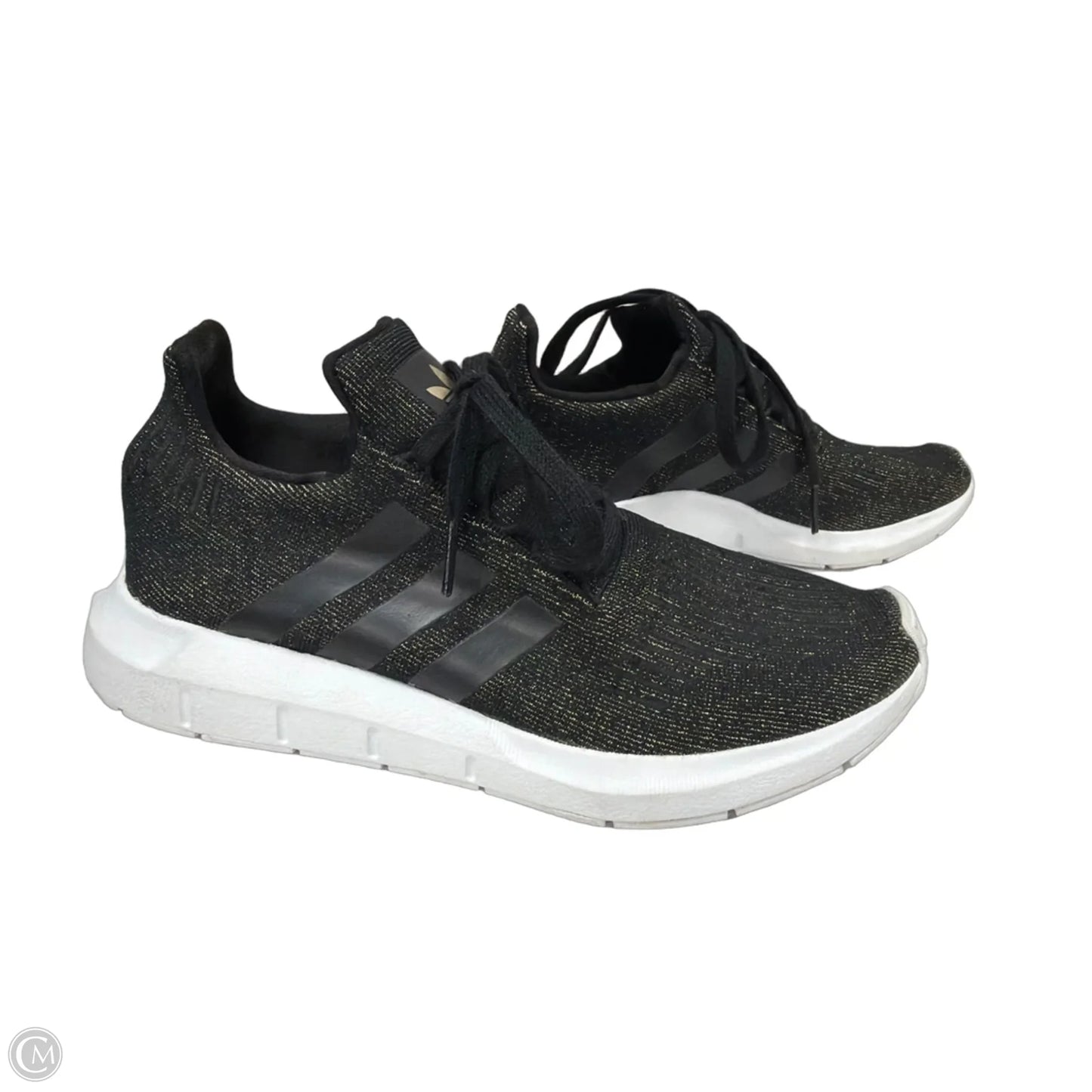 Shoes Athletic By Adidas In Black & Gold, Size: 7