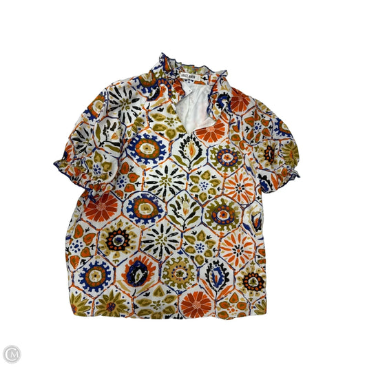 Top Short Sleeve By Grace Karin In Floral Print, Size: L