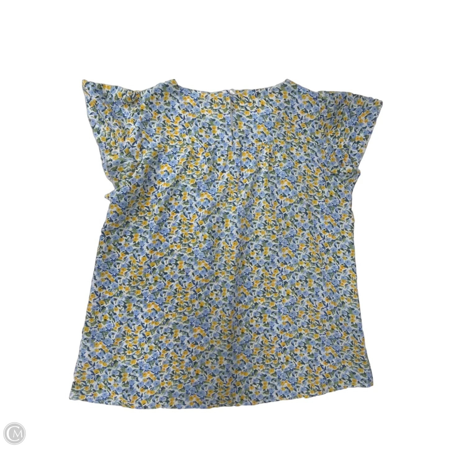 Top Short Sleeve By Cmf In Floral Print, Size: L