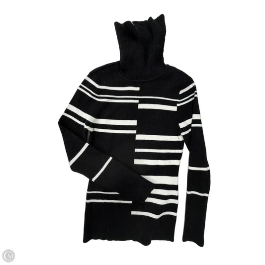 Top Long Sleeve By White House Black Market In Striped Pattern, Size: Mp