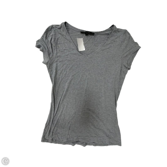 Top Short Sleeve Basic By White House Black Market In Grey, Size: Mp