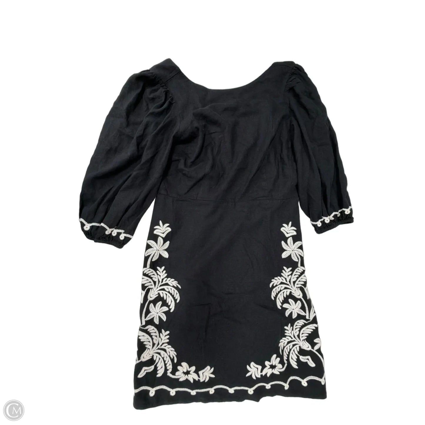 Dress Casual Midi By Ann Taylor In Black & White, Size: S