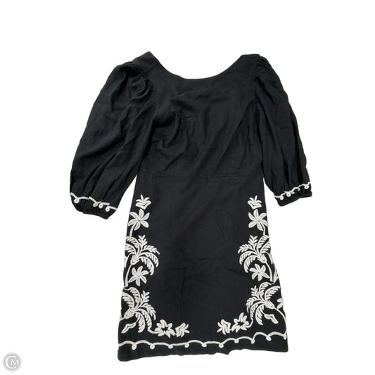 Dress Casual Midi By Ann Taylor In Black & White, Size: S