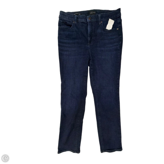 Jeans Straight By Talbots In Blue Denim, Size: 8p
